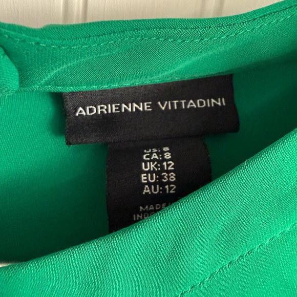 Adrienne Vittadini Bright Green Mini Dress size 8 - Picture 2 of 5
